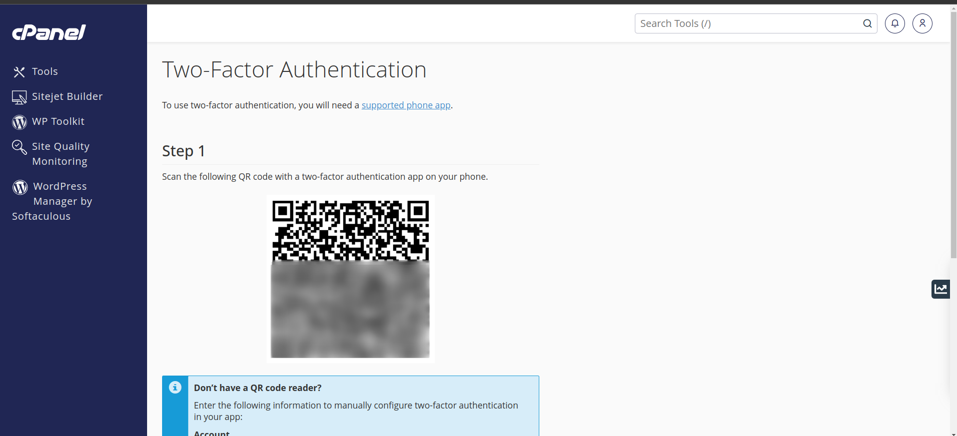 Cara mengaktifkan Two-Factor Authentication cPanel