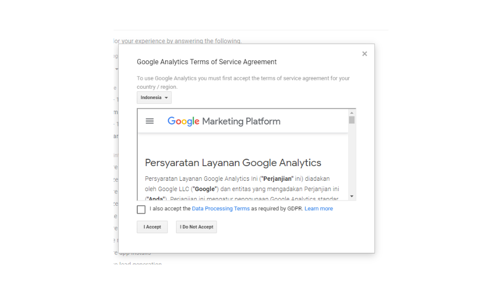 cara install Google Analytics