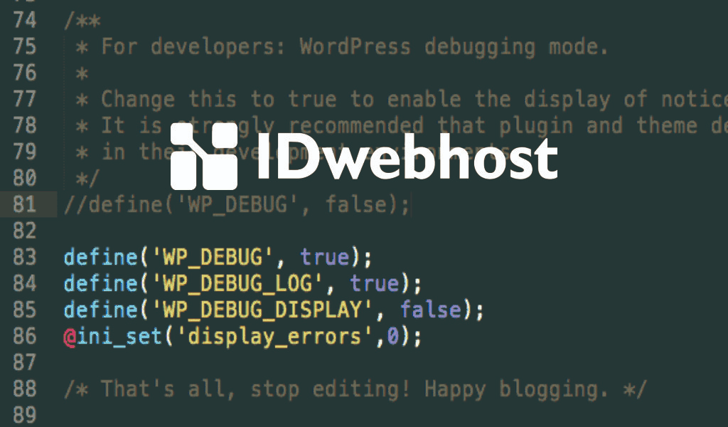 Aktifkan PHP Debugging