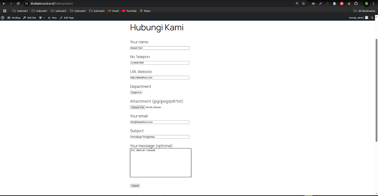Cara Memasang Plugin Contact Form WordPress