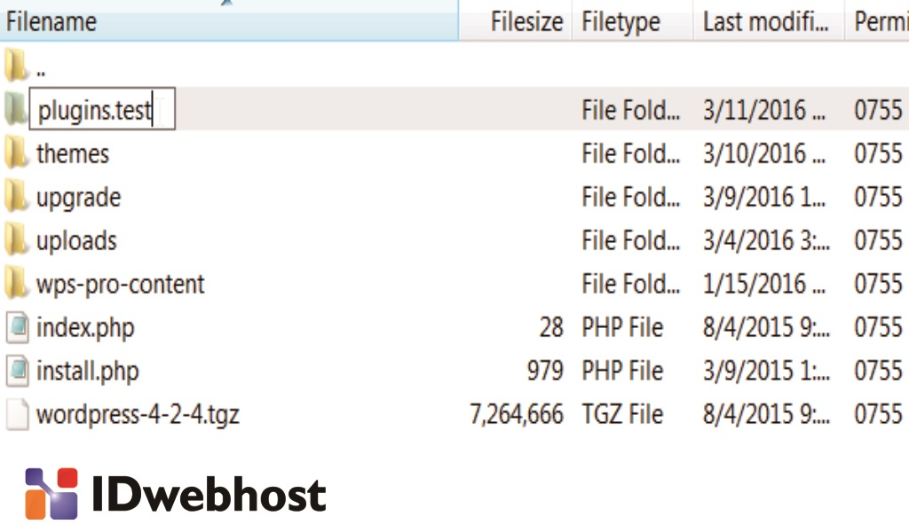 Menghapus Plugin Melalui Direktori Root