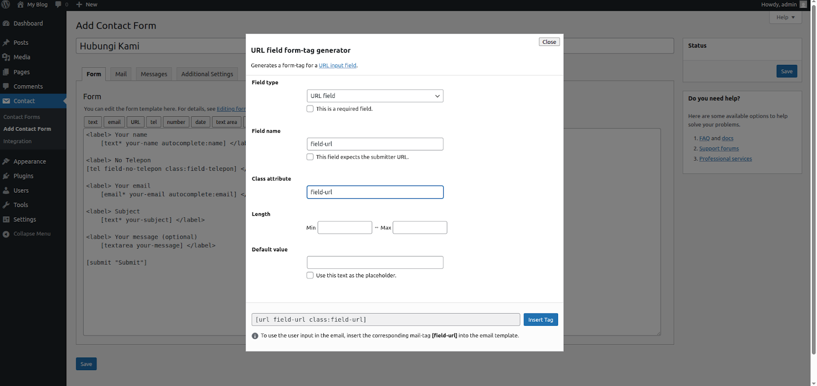 Cara Memasang Plugin Contact Form WordPress
