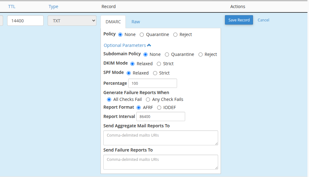 Cara Membuat DMARC di cPanel