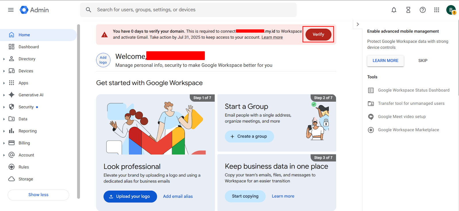 Cara Verifikasi Domain Google Workspace di cPanel