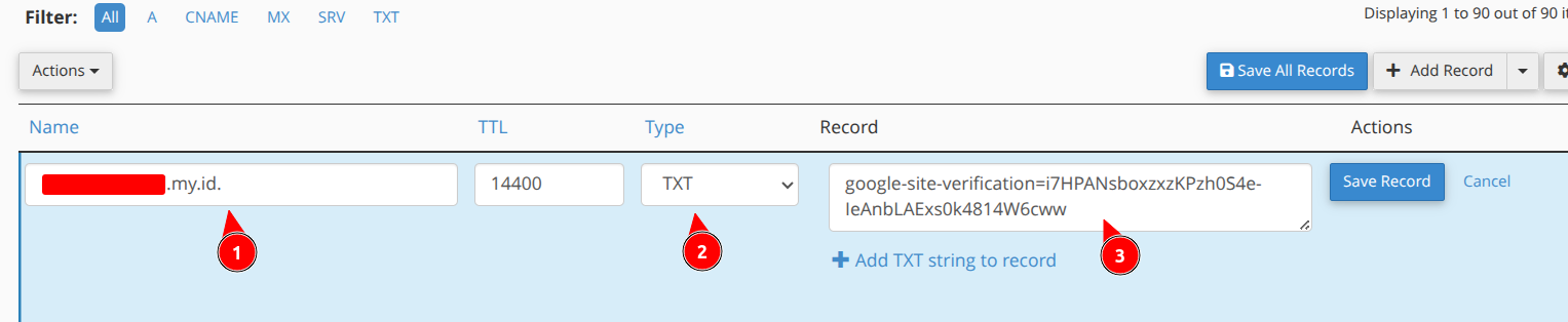 Cara Verifikasi Domain Google Workspace di cPanel