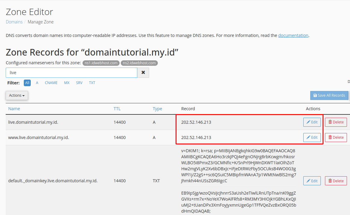 Cara Mengarahkan Subdomain ke Hosting Lain
