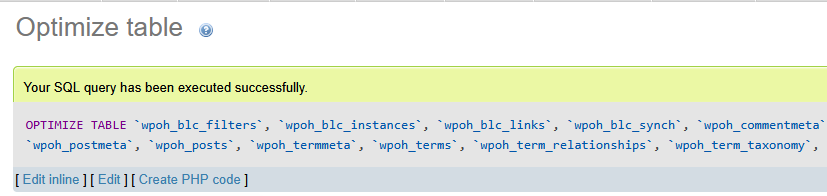 Optimasi database MySQL dengan phpMyAdmin