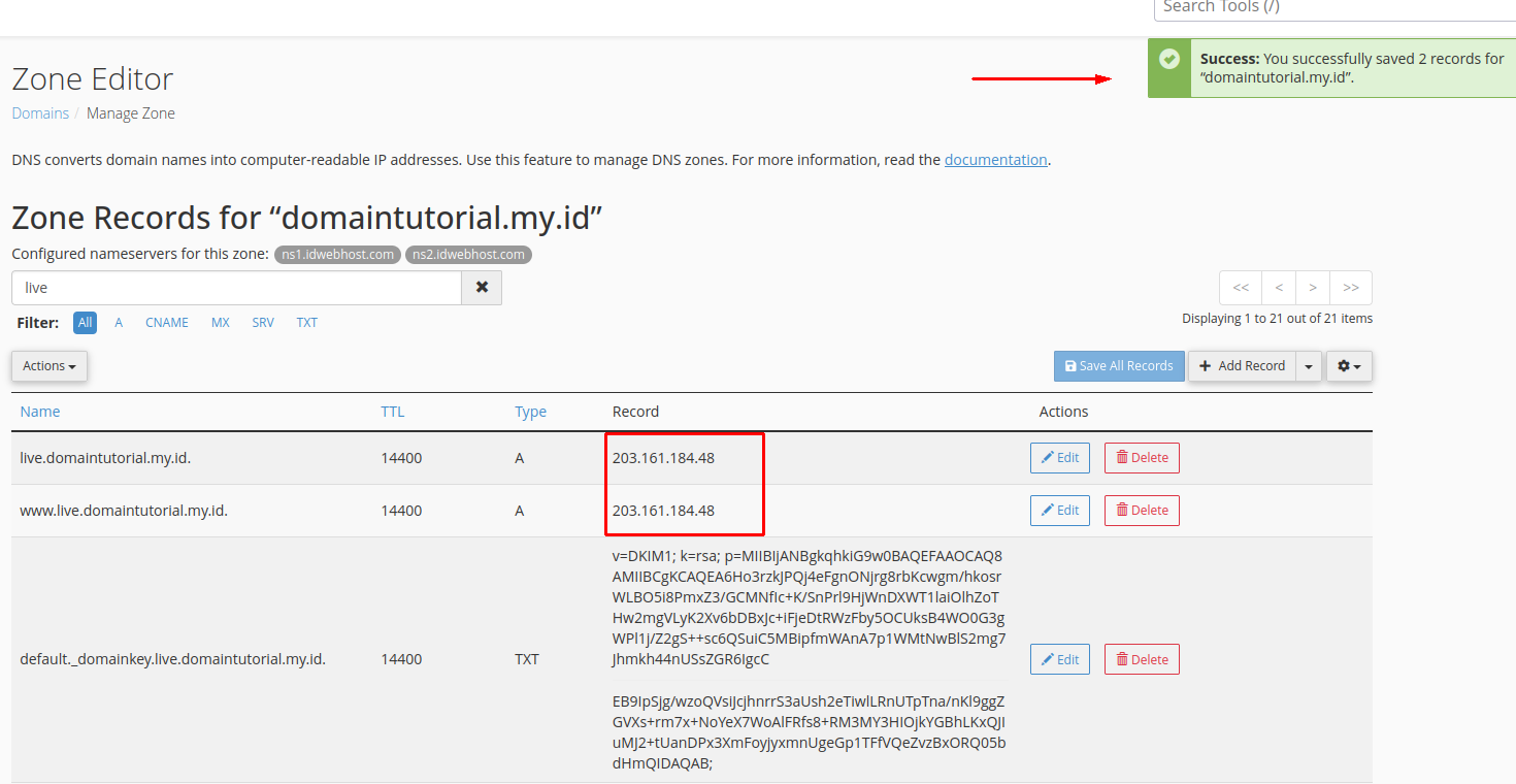Cara Mengarahkan Subdomain ke Hosting Lain