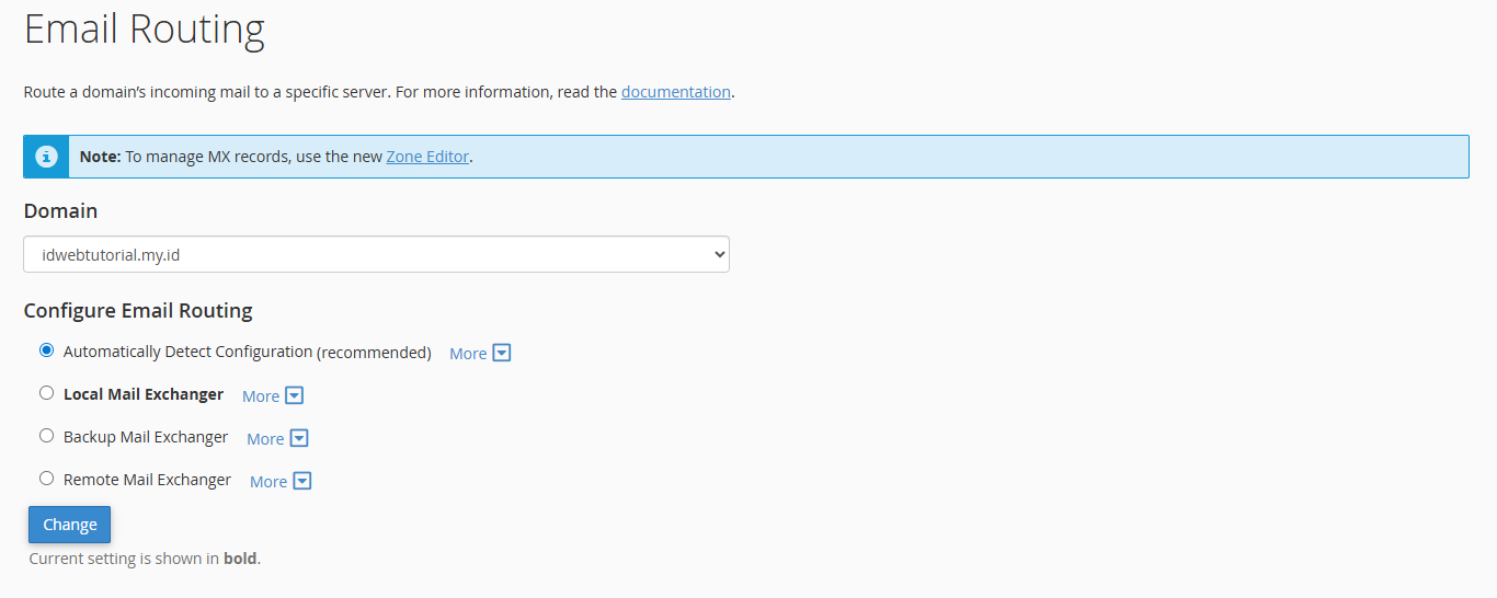Cara Setting DNS Email di Server Lain