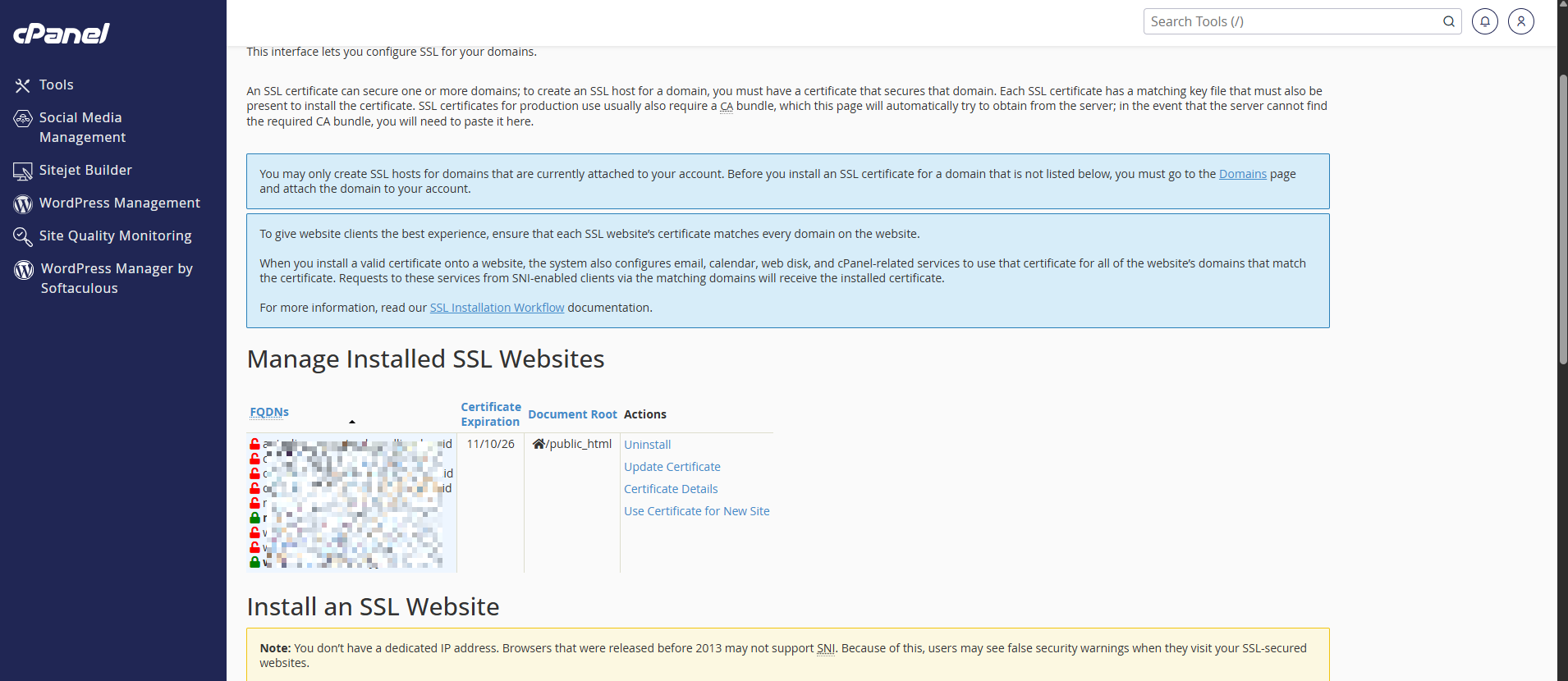 Cara Install SSL di cPanel