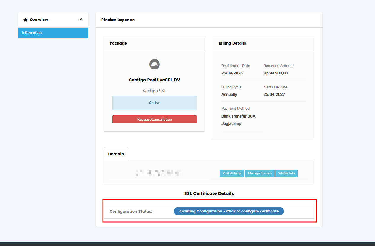Cara Install SSL di cPanel