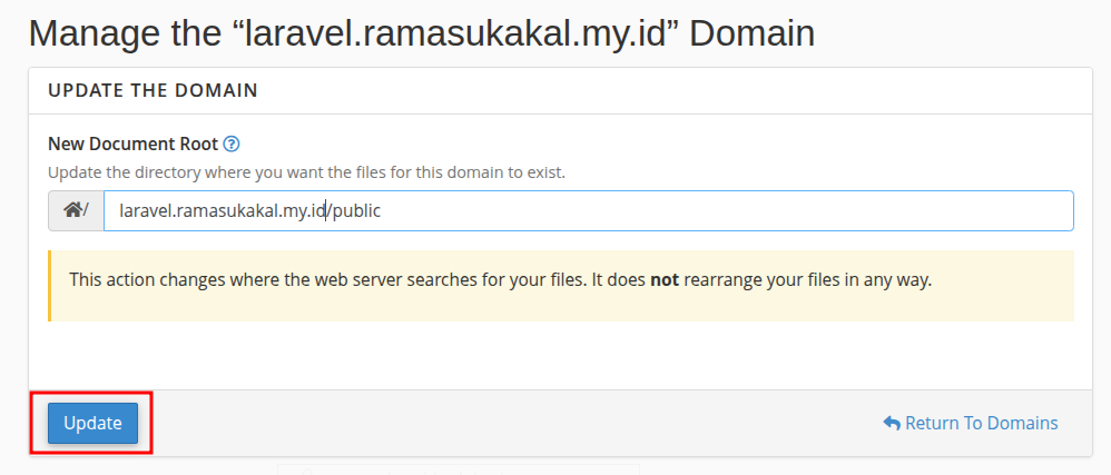 Cara Upload Laravel ke cPanel