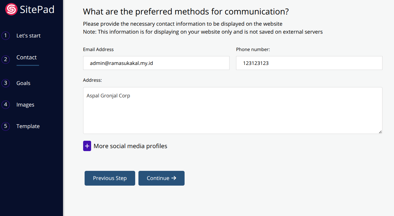 cara bikin website pakai SitePad AI Builder
