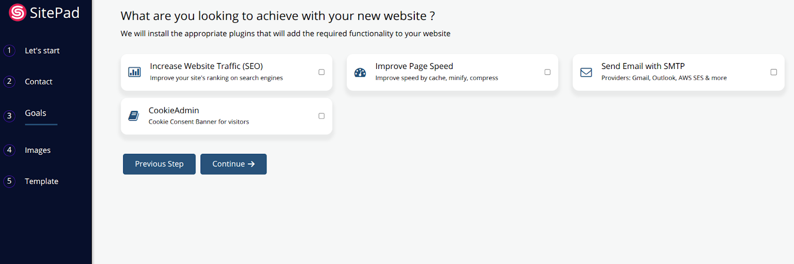 cara bikin website pakai SitePad AI Builder
