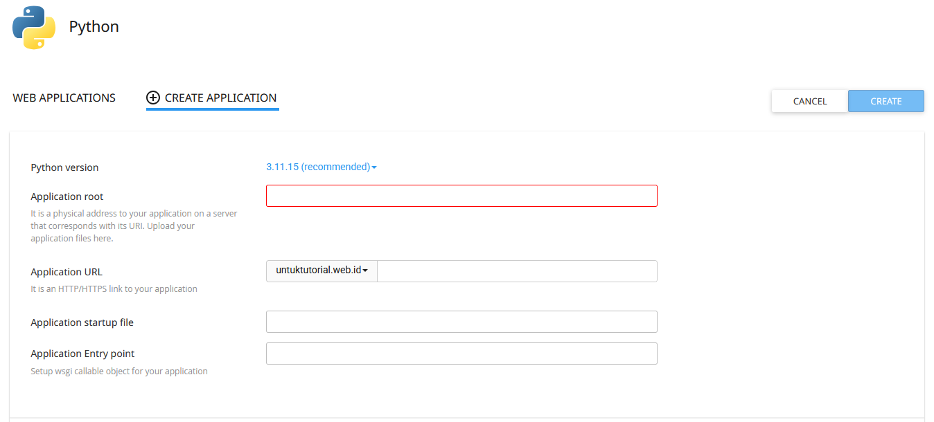Cara Install Flask Python di cPanel