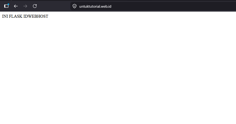Cara Install Flask Python di cPanel
