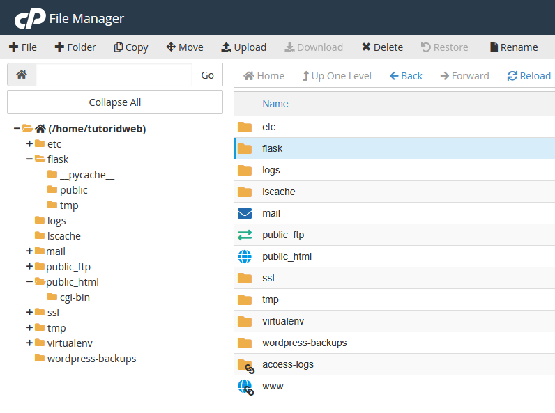 Cara Install Flask Python di cPanel