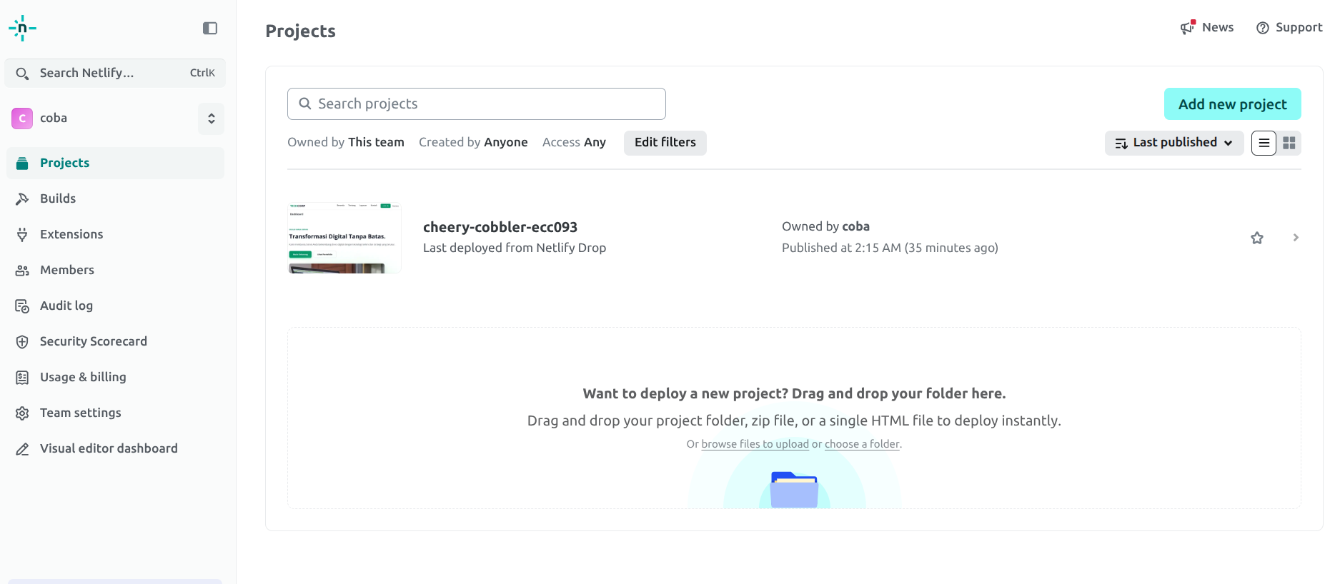 cara custom domain Netlify