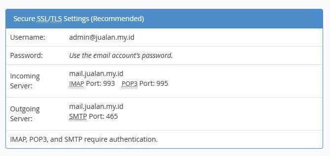Cara Setting Email Webmail di iPhone