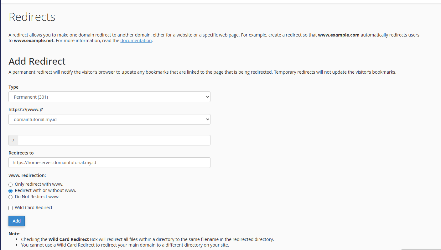 Cara Akses Server Lokal Pakai IP Dinamis cPanel