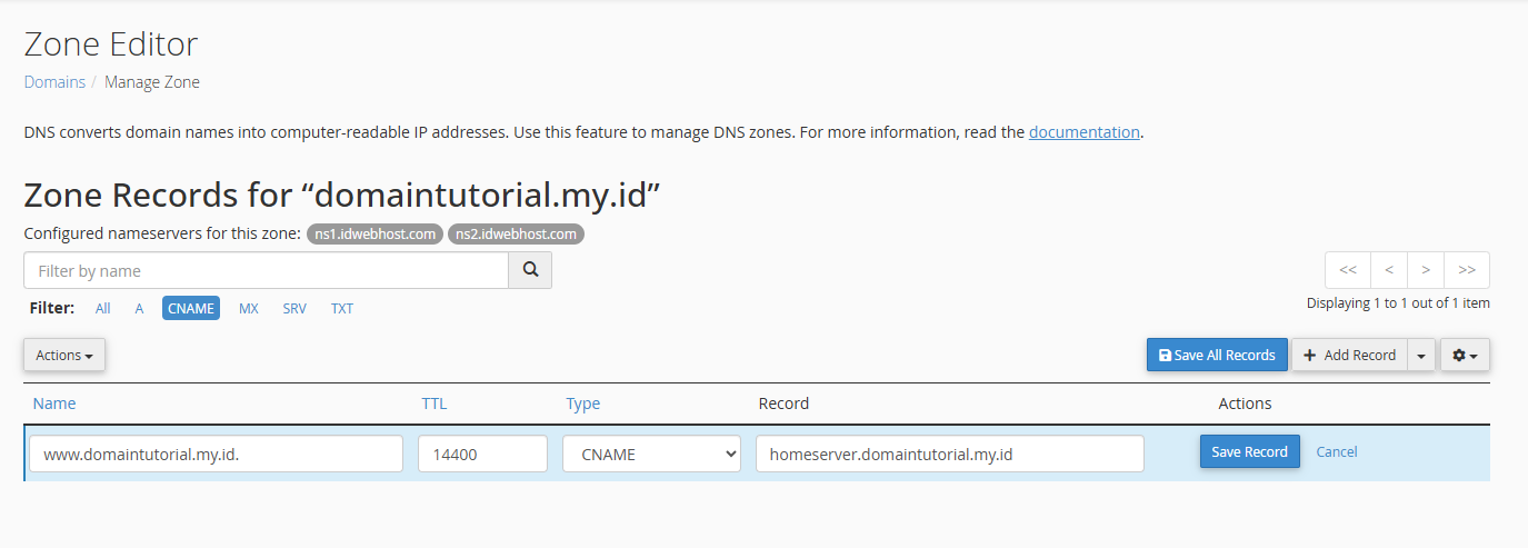 Cara Akses Server Lokal Pakai IP Dinamis cPanel