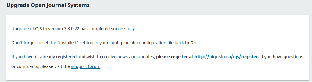 Upgrade Minor OJS 3.3.0.15 ke 3.3.0.22 Manual