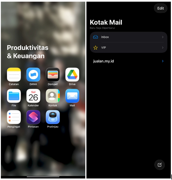 Cara Setting Email Webmail di iPhone