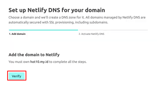 cara custom domain Netlify