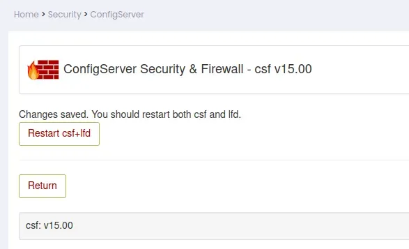 Cara Instalasi dan Konfigurasi CSF Firewall di Panel Webuzo