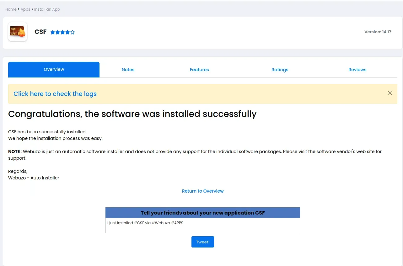 Cara Instalasi dan Konfigurasi CSF Firewall di Panel Webuzo