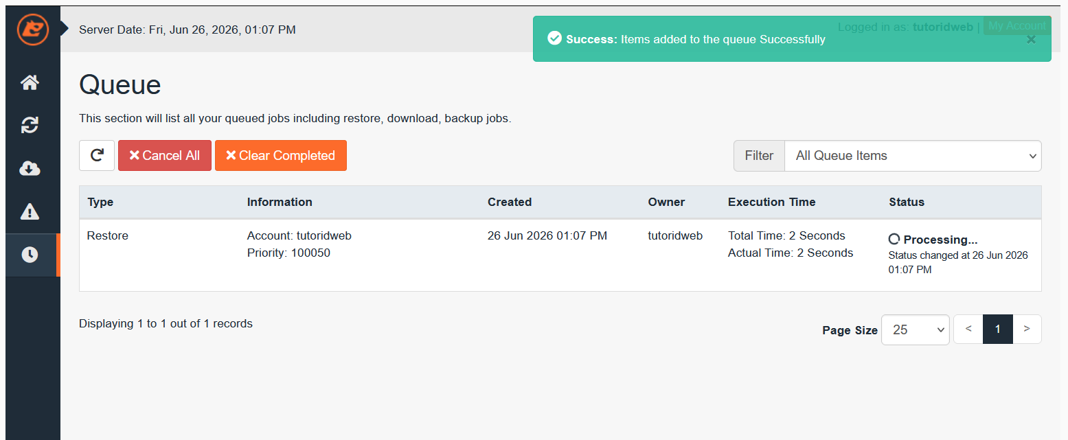 Cara Restore Email via JetBackup cPanel