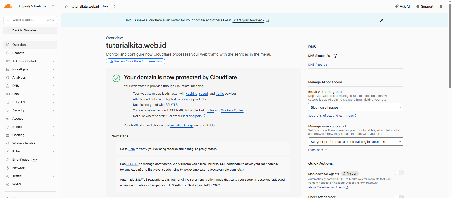 Cara Menambahkan Domain ke Cloudflare Pages