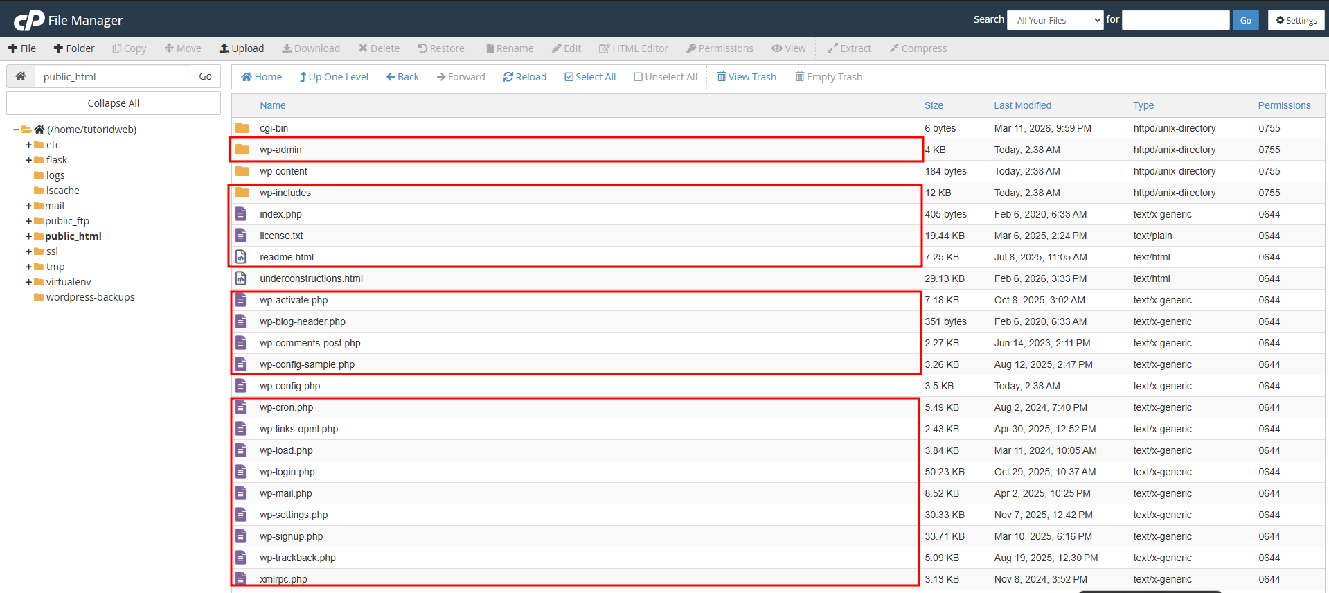 Cara Replace File Core Wordpress