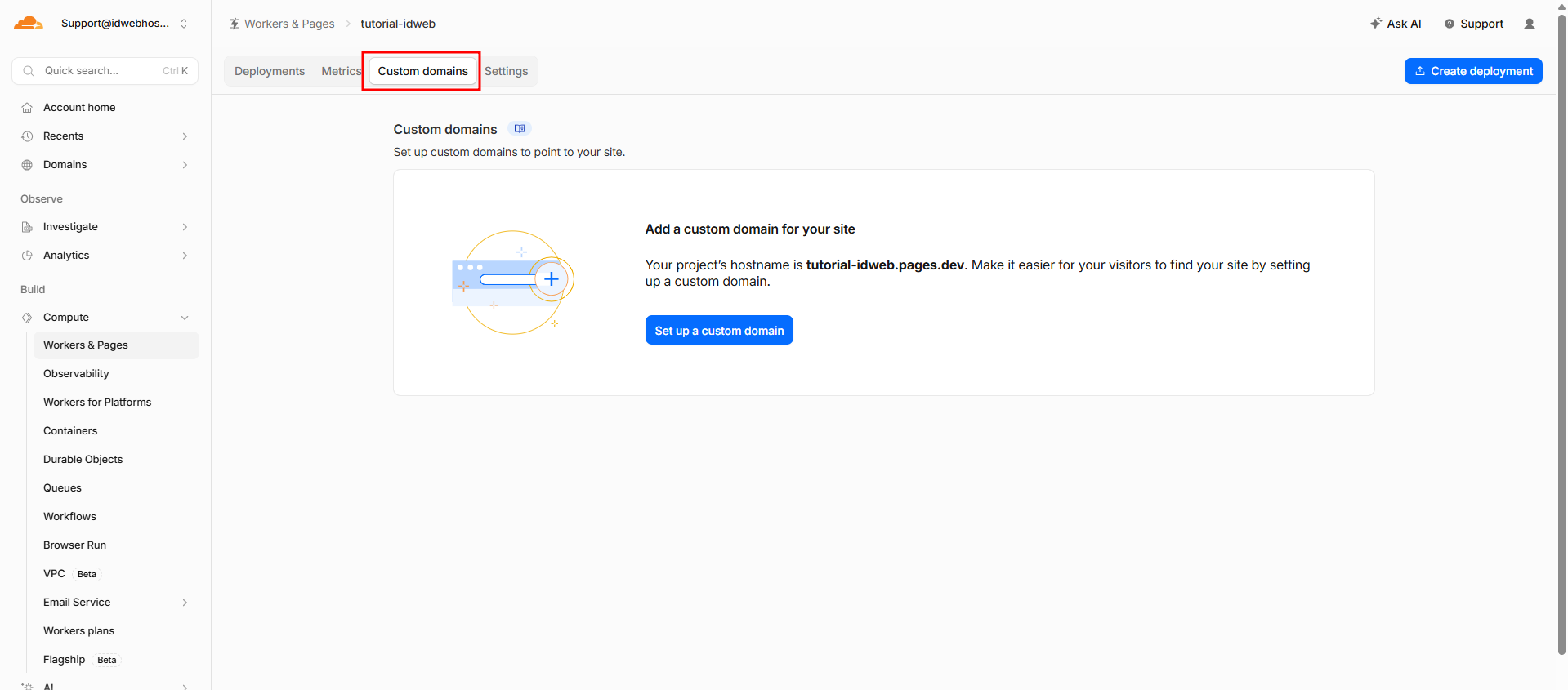 Cara Menambahkan Domain ke Cloudflare Pages