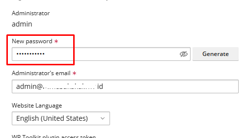 cara mengubah password admin WordPress dari cPanel
