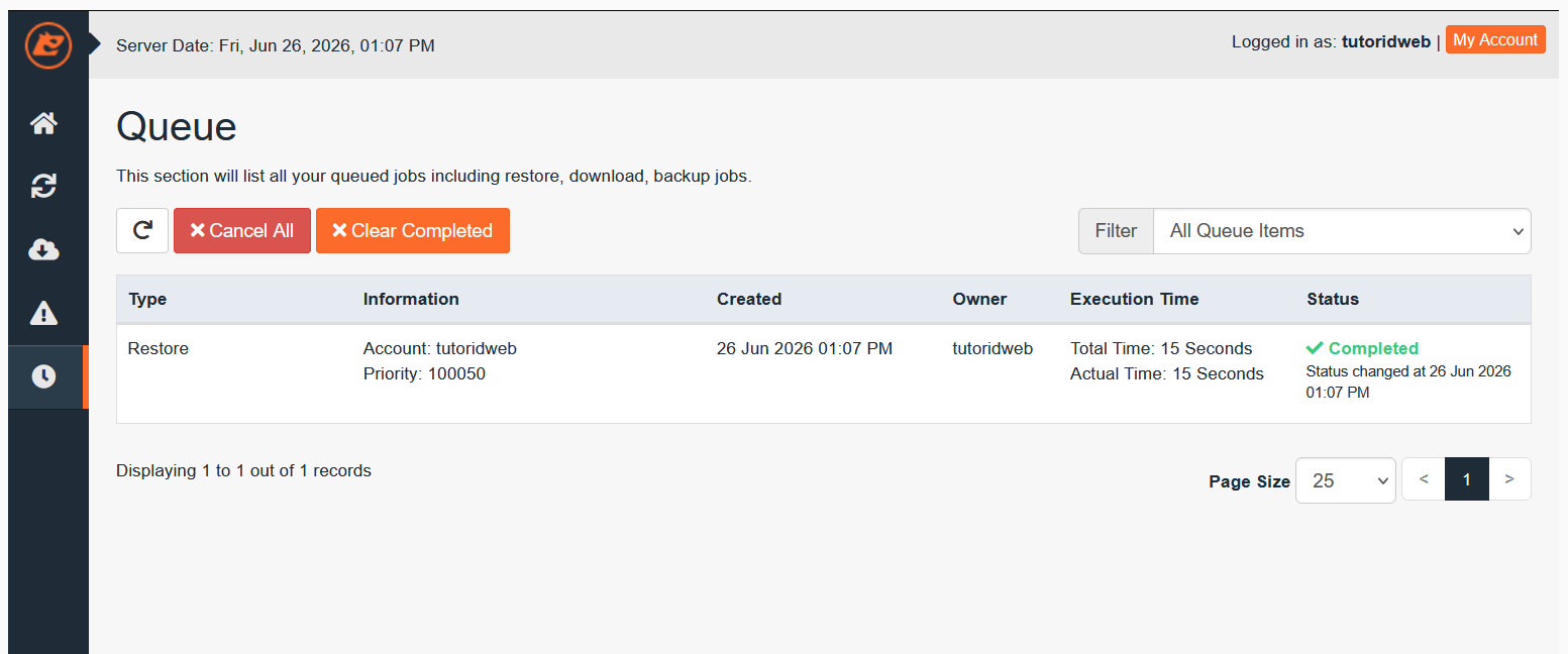 Cara Restore Email via JetBackup cPanel
