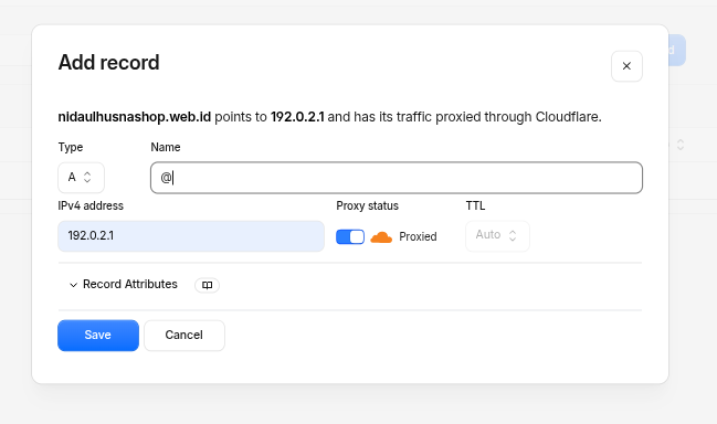 cara domain forwarding menggunakan Page Rules di Cloudflare