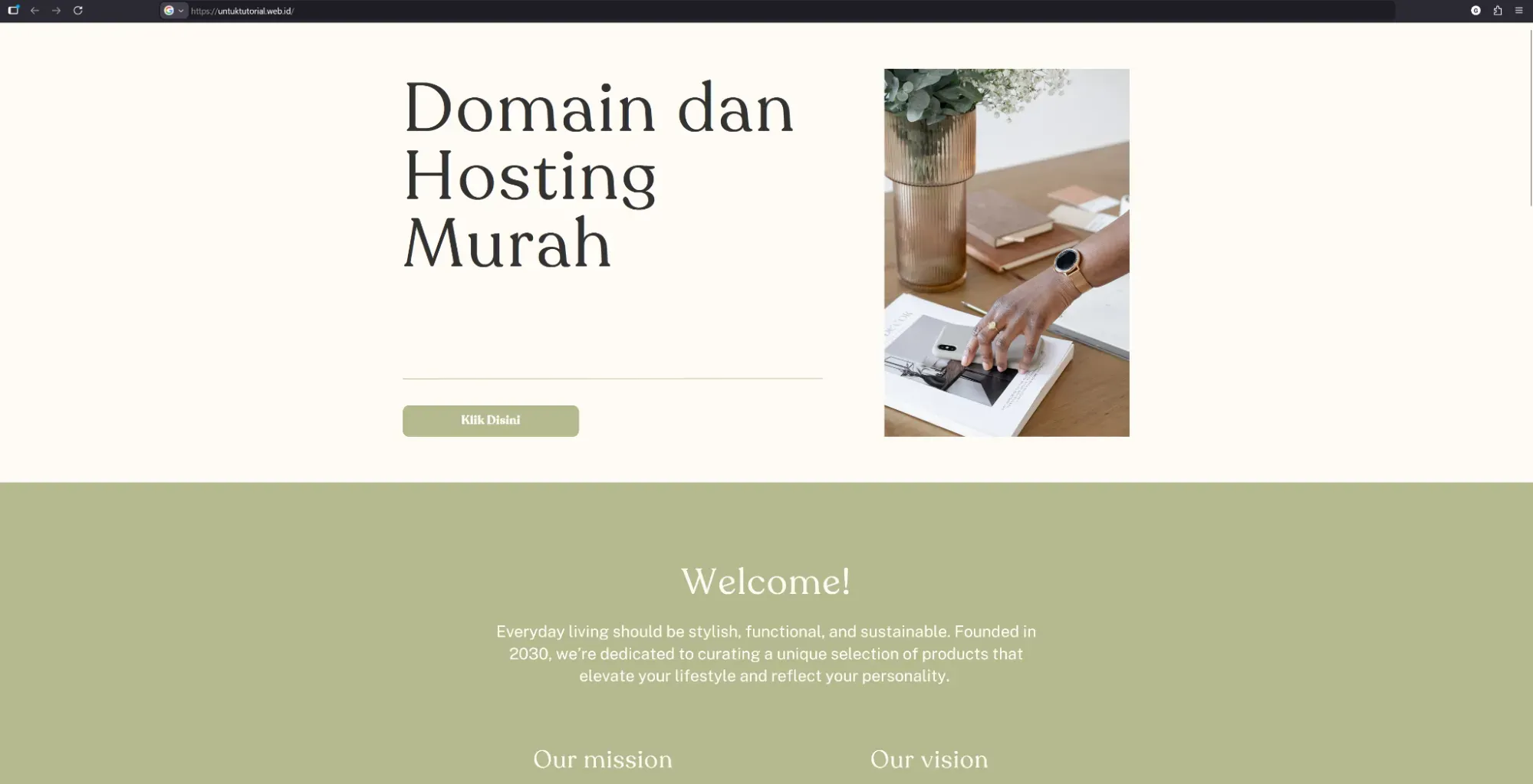 cara pasang domain kustom di website Canva