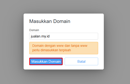 Cara Custom Domain di Berdu