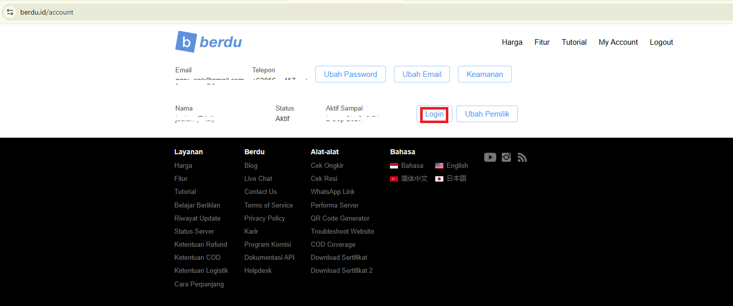 Cara Custom Domain di Berdu