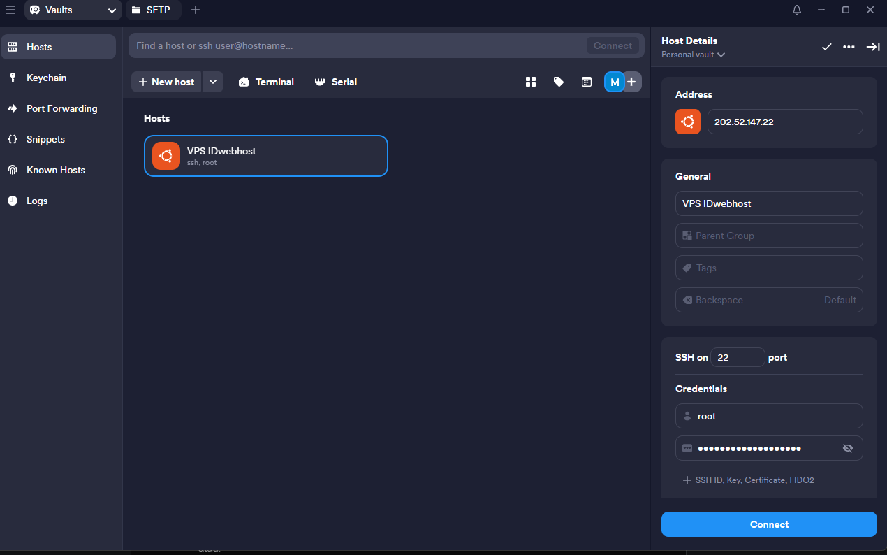 Cara Menggunakan Termius untuk Koneksi SSH ke Server