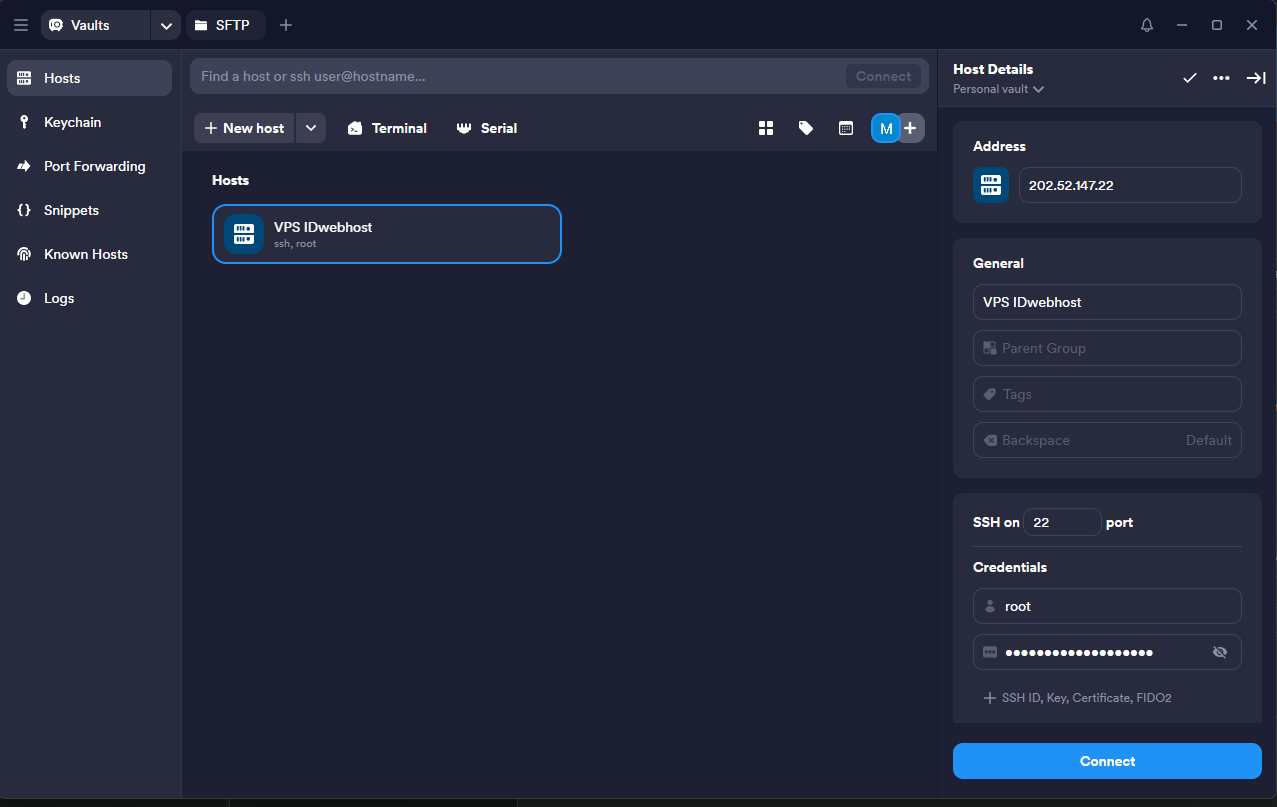 Cara Menggunakan Termius untuk Koneksi SSH ke Server