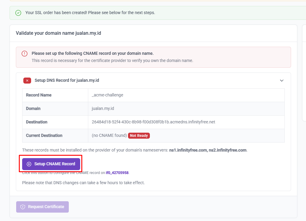 cara menambahkan parked dan addon domain di InfinityFree