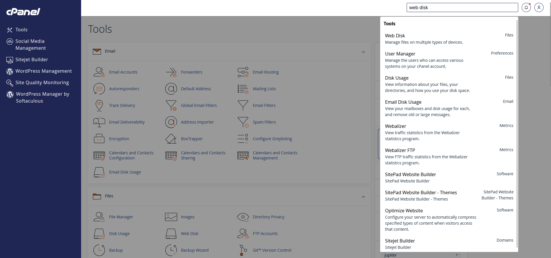 cara mulai menggunakan Web Disk cPanel