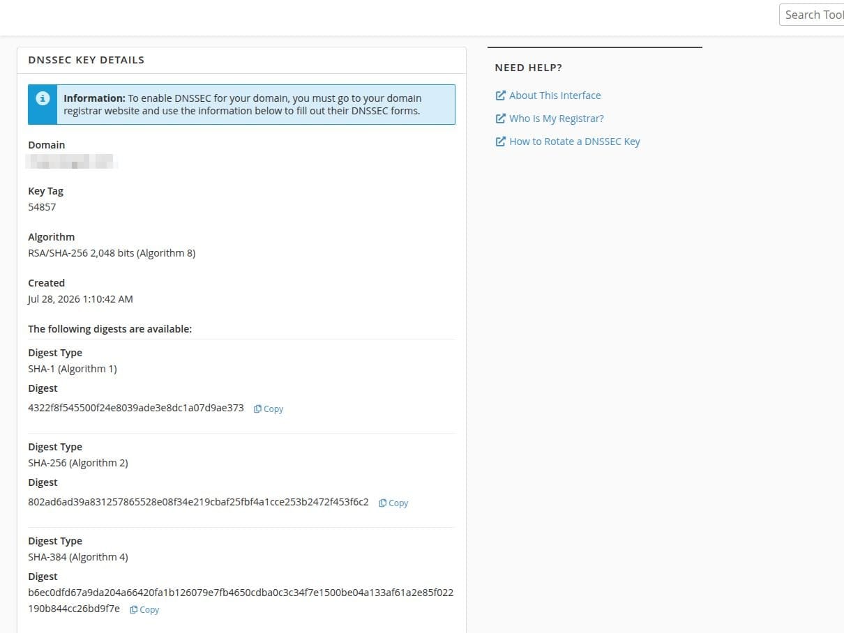 Cara Setting DNSSEC di cPanel IDwebhost
