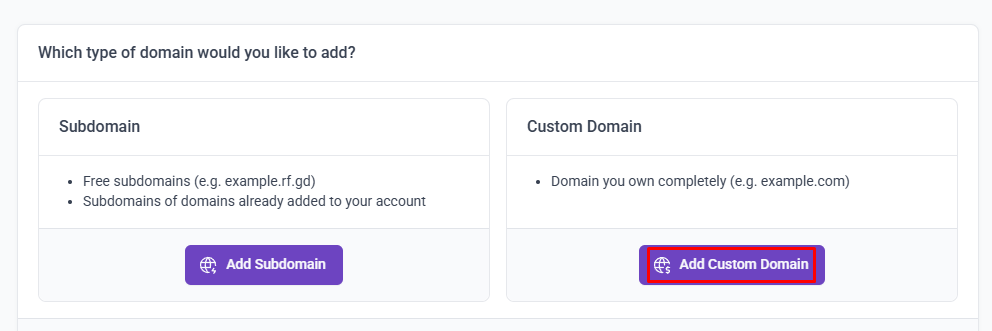 cara menambahkan parked dan addon domain di InfinityFree