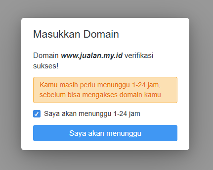 Cara Custom Domain di Berdu