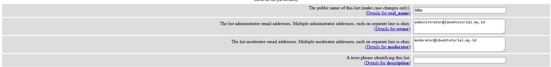 cara mengelola mailing list di cPanel