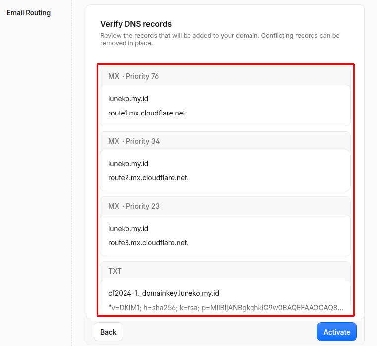 Cara Setting Email Forwarding via Cloudflare