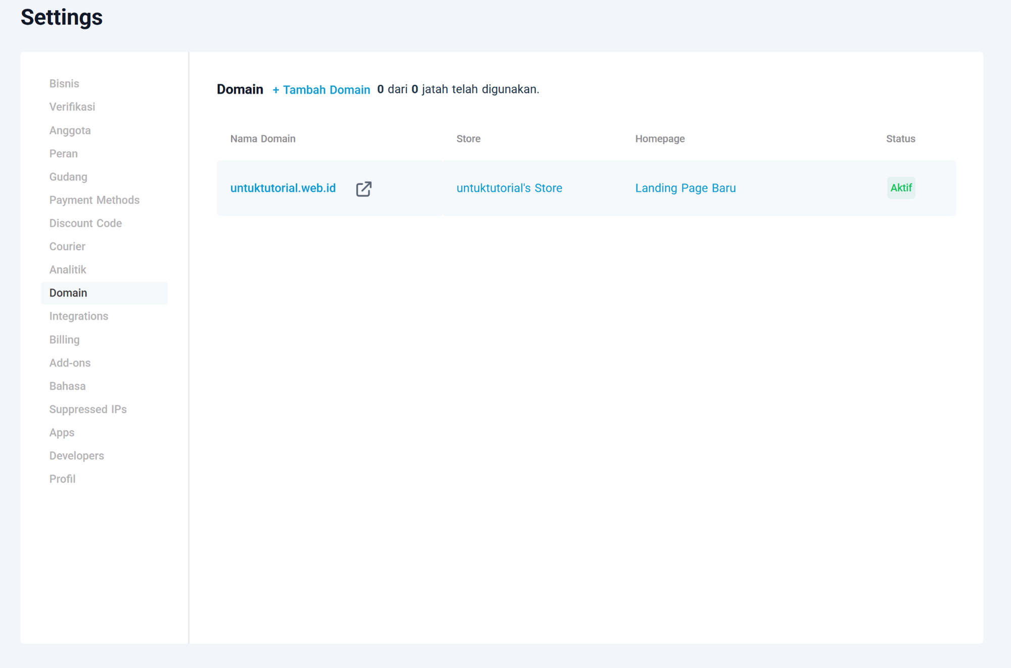 Cara Custom Domain di Scalev